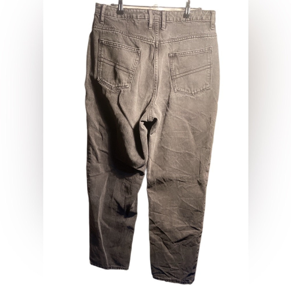COLLUSION x006 Plus mom Relaxed Fit Trendy Day 2 Nite jeans in washed black 30 - Picture 3 of 4